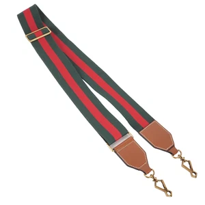 Bandolera Crossbody Web 5/82-125 cm Cuero Dorado Compatible con GUCCI - Imagen 1 de 5