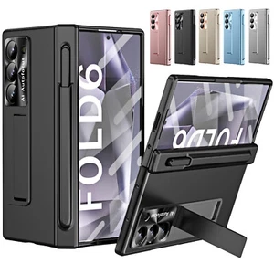 For Samsung Galaxy Z Fold 6 Hinge Protector Case Stand Full Body Cover with Pen - Picture 1 of 54