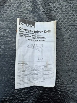 Makita Manual Cordless Driver Drill 6095D 6095DB 6095DWE 6095DWBE (D) - Image 1 of 3