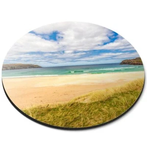 Round Mouse Mat - Isle of Lewis Beach Scotland #45412 - Afbeelding 1 van 8