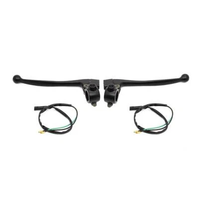 Right & Left Brake Clutch Lever Set Split Perch Black Alloy For ALL Honda 7/8"  Foto 1 de 4