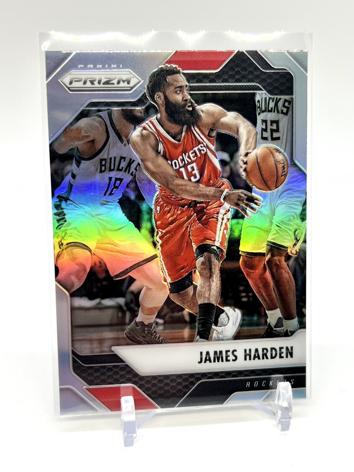 2016-17 Prizm James Harden Silver Prizm #221 Mint ROCKETS