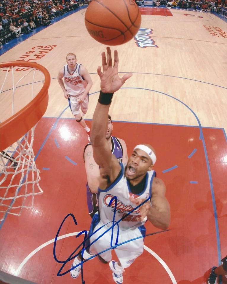 Foto autografiada firmada 8x10 de Corey Maggette de Los Angeles Clippers - Certificado de autenticidad Foto 1 de 1
