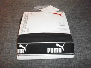 BNIP, PUMA, Black, Everyday, Comfort Cotton Stretch, Racerback, Active Top- 14UK - Picture 1 of 9