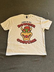NWT 2XL Nintendo This Is My Bowser Costume Video Game White T Shirt - Picture 1 of 5