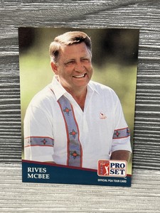 1991 Pro Set Golf Rives McBee Vintage Senior PGA Golf Trading Card