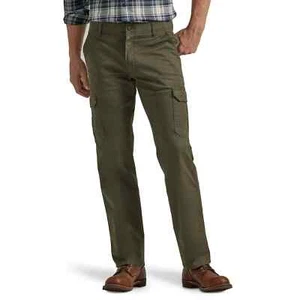 Lee Men's Extreme Comfort Cargo Twill Pant Straight Fit 32x32 Frontier Olive NWT - Picture 1 of 6