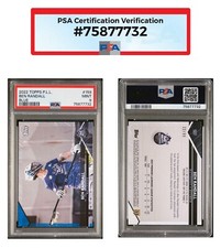 2022 TOPPS PREMIER LACROSSE LEAGUE #159 BEN RANDALL BLUE /99 PSA 9 POP 1