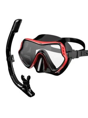 TSYTRL Dry Snorkel Set,Panoramic Wide View,Anti-Fog Scuba Diving Mask