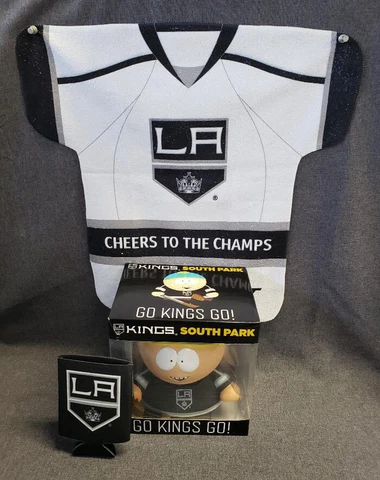 LA Kings Cartman Bobblehead - South Park - Plus Rally Towel and Koozie Cover