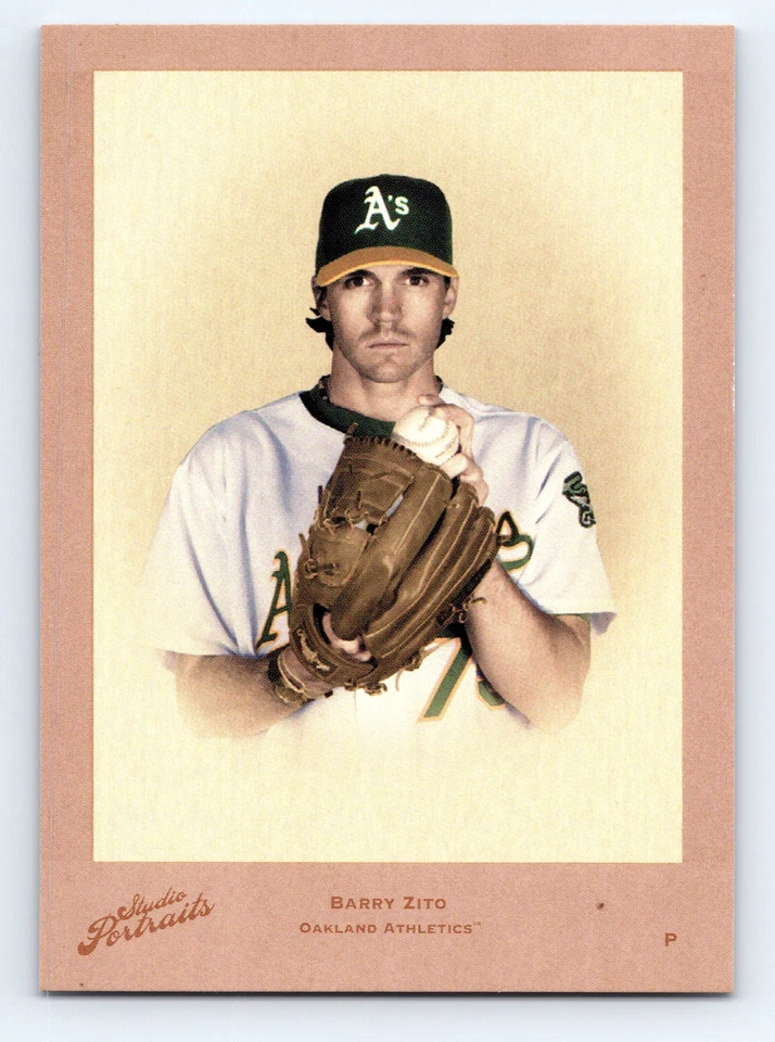 2005 Donruss Studio #SP-75 Barry Zito Portraits Red SN/25 Athletics - Image 1 of 2