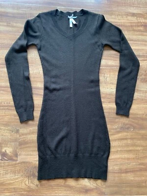 Vestido Corto Derek Heart Mujer Junior Marrón Tejido Ajustado Manga Larga Talla S Foto 1 de 4