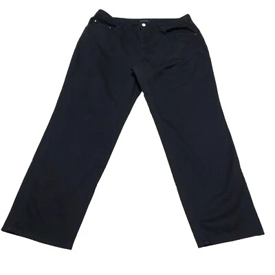 Pantalones chinos rectos Jones New York Signature para mujer talla 16W negros elásticos Foto 1 de 4