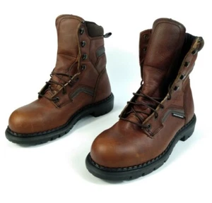 Red Wing Boots Men's Dynaforce 6” Brown Leather Safety Steel Toe Size 7 EE New - Picture 1 of 12