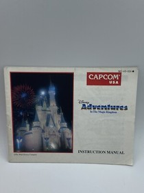 Nintendo Disney Adventures In The Magic Kingdom NES Manual Only, 1990 Capcom  
