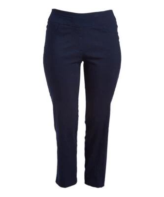 Navy Straight-Leg Pants Size 12P - Image 1 of 3