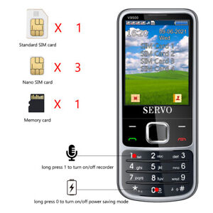 V9500 4 SIM cards One key recorder Magic Voice Mobile Phones with 23 Games