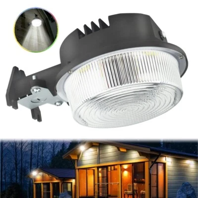 Luz LED de granero de 75 vatios iluminación de área de seguridad exterior de anochecer a amanecer, 110-277 VAC Foto 1 de 4
