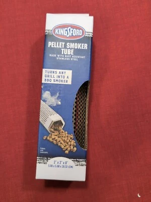 Kingsford Pellet Smoker Tube Grill into Smoker BBQ Stainless Steel 2"x2"x8" - Image 1 of 4
