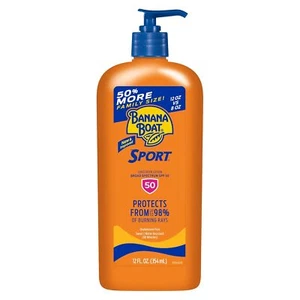 Banana Boat Sport Ultra SPF 50 Lozione Solare, 12 oz | Protezione Solare Banana Boat 50 - Foto 1 di 1
