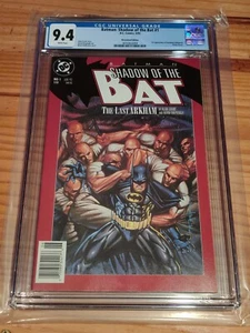 Batman: Shadow of the Bat #1 CGC 9.4 - NEWSSTAND EDITION - 1st J. Arkham *RARE* - Picture 1 of 6