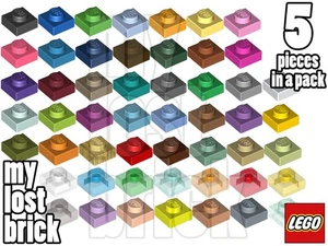 LEGO - Part 3024 - Plates 1x1 (Pack of 5) + NEW + SELECT COLOUR + FREE POSTAGE - Picture 1 of 53