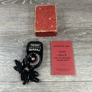 Medidor de luz de exposición universal Weston Master 2 modelo 735 equipo de prueba vintage - Imagen 1 de 7
