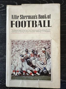 Allie Shermans Book of Football by Allie Sherman 1963 1st Ed. HC/DJ/IIlus PO-VG+ - Picture 1 of 17