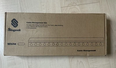 Stageek Cable Management Raceway System Kit - white (Complete) - Image 1 of 4