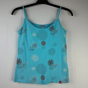 The North Face Tank Top S Built Sports Bra Yoga Teal Gray Magenta Floral - Picture 1 of 11