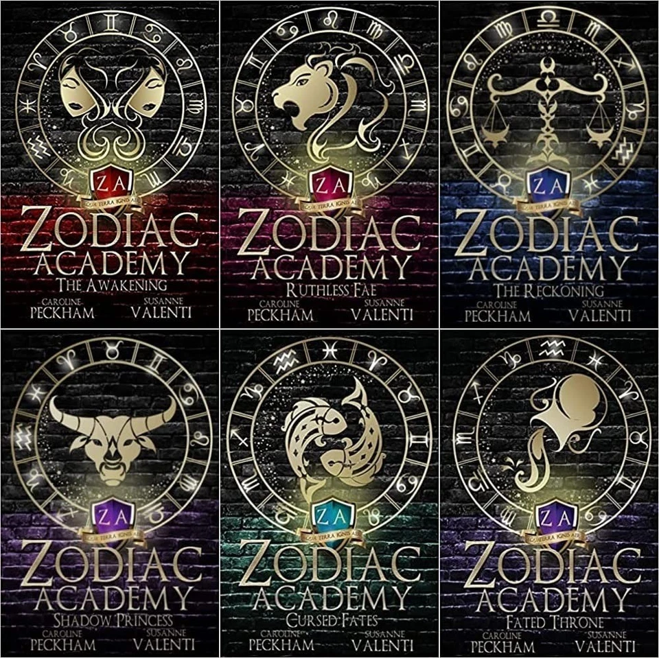 Zodiac Academy Series 6 books Collection Set ( The Awakening , Ruthless Fae,...