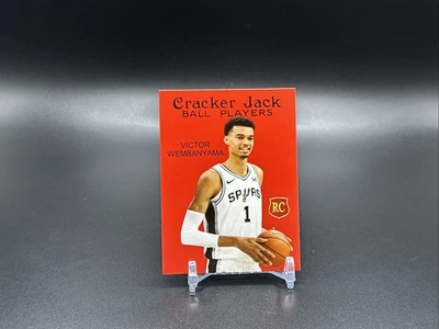 Tarjeta Victor Wembanyama Cracker Jack #29 San Antonio Spurs RC ROJO Foto 1 de 2