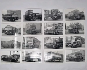 Lot of 16 S/W Leeds City Transport Yorkshire Bus Photo's Vintage Photographs - Bild 1 von 12
