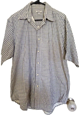 Bugle Boy Original Short Sleeve Button Down Shirt  Geometric Pattern Size Medium - Image 1 of 4