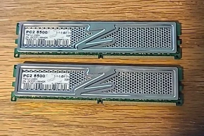 4GB(2X2GB) OCZ2P10664GK PC2-8500 1066MHz DDR2 PLATINUM EDITION RAM. FAST SHIP - Image 1 of 3