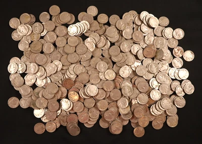 Old Acid Lot of 500 Buffalo Nickels - Mix of PDS - N/D, Weak Dates & Some Better - Image 1 of 4