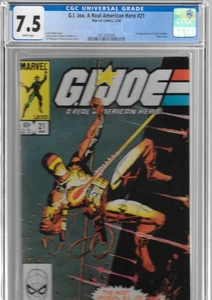 Marvel G.I. 1984 Joe ARAH 21 CGC 7.5 White Pages 1st Storm Shadow Silent ISSUE - Bild 1 von 1