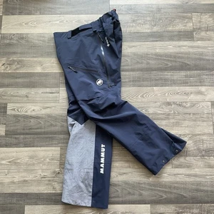 Mammut La Liste HS Hardshell Gore-Tex Ski Pants Men’s 36 Blue Grey Waterproof - Picture 1 of 20