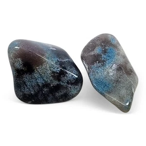 Trollite Blue Tourmaline Lithium Lepidolite Polished Stones 40.7 grams. - Picture 1 of 2