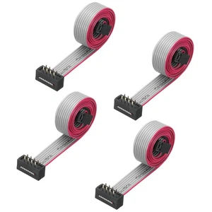 Cable de cinta plana de cable IDC conector FC/FD tipo A 8 pines 0,5 m de largo, 4 piezas - Imagen 1 de 5