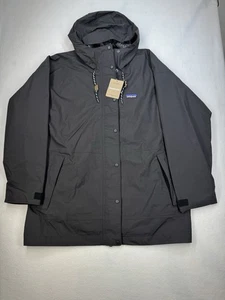 Patagonia Damen Outdoor Everyday Regenjacke Schwarz Large Neu mit Etikett - Bild 1 von 4