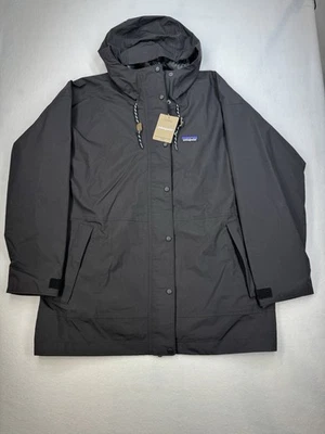 Chaqueta de lluvia Patagonia para mujer al aire libre todos los días negra mediana nueva con etiquetas Foto 1 de 4
