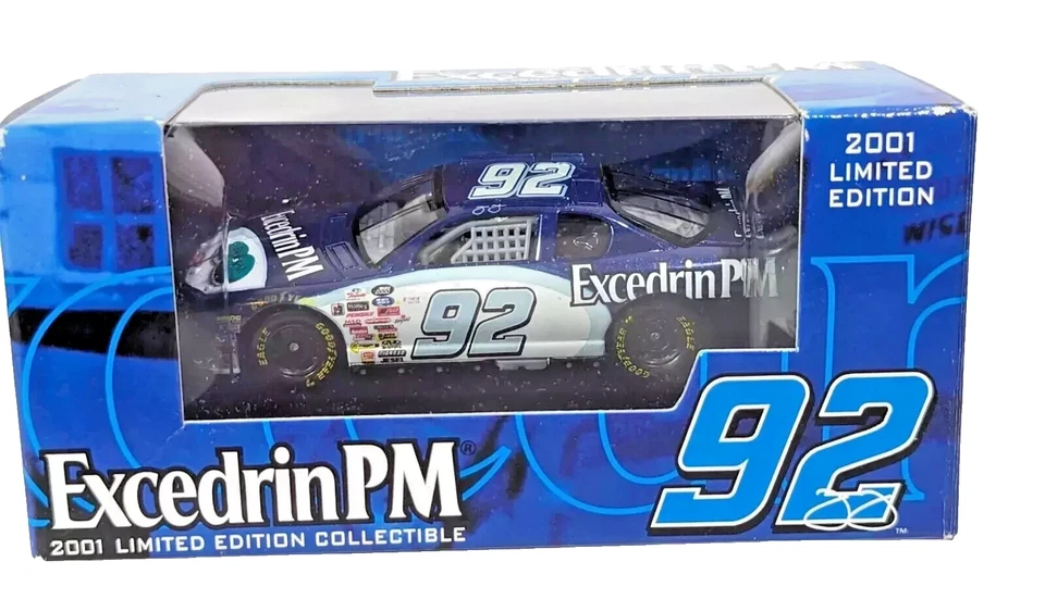 2001 Racing Champions 92 Excedrin PM Monte Carlo Jimmie Johnson Car
