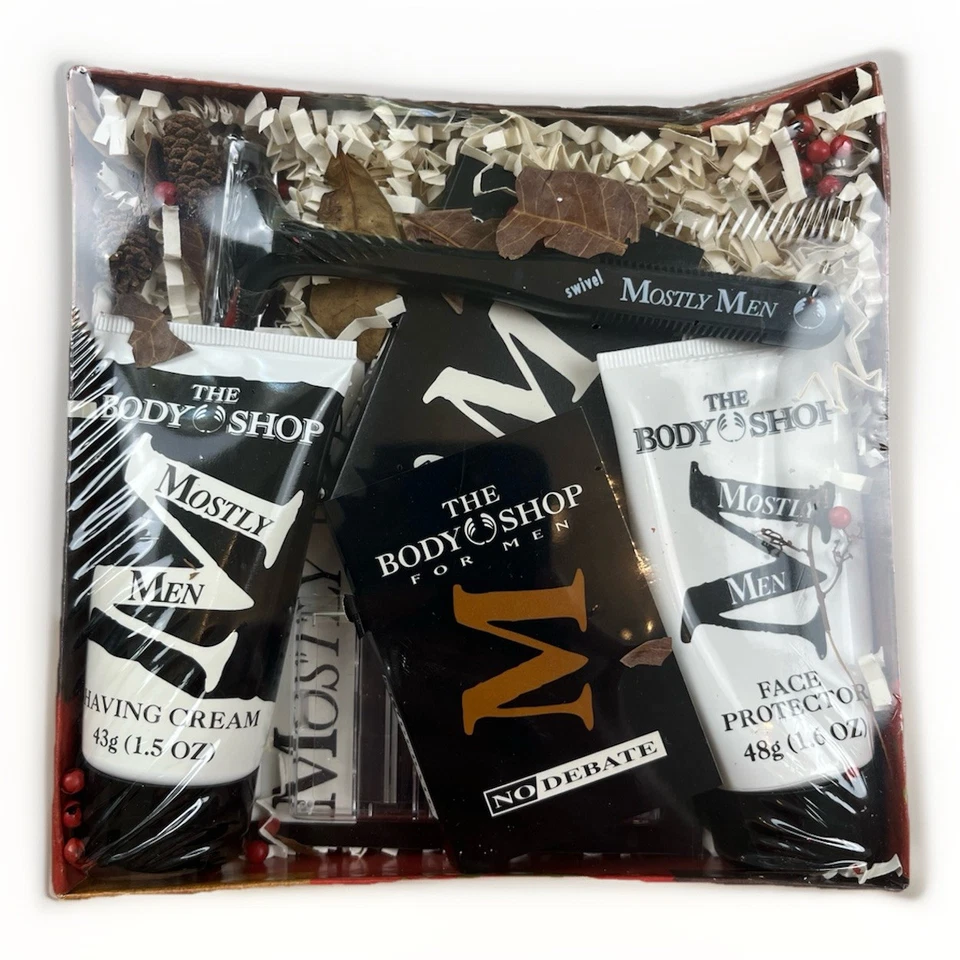 Nuevo The Body Shop Mayormente Hombres - Caja de Regalo - Crema de Afeitar Protector Facial EDT - etc. Foto 1 de 4