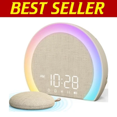 Heavy Sleeper's Loud Alarm Clock with Bed Shaker, Mood Light & USB Charging - Image 1 of 4