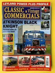 Classic & Vintage Commercials Magazine - Nov 2016 - Atkinson Black Knight - ERF - Picture 1 of 3