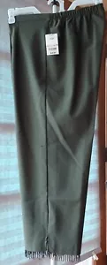 UNIDADES Pantalones Pull on J C Penney Oliva Recto Hasta el Tobillo Con Cuentas Talla Grande - Imagen 1 de 9