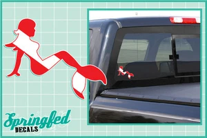 Adesivo vinile decalcomania bandiera subacquea a forma di ragazza parafango sirena auto camion SCUBA immersioni - Foto 1 di 1