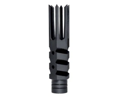 Long Prong Black Color All Steel 1/2x28 TPI Thread Compensator For 5.7x28 - Image 1 of 4