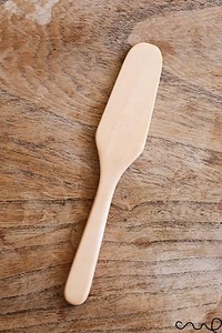 Cuchillo Esparcidor Madera Marrón Claro Hecho a Mano 15,3 cm 6" Sólido Alta Calidad - Imagen 1 de 12